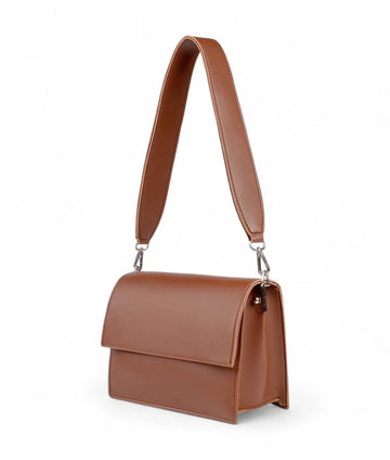 BROWN  MINI CROSS BODY BAG