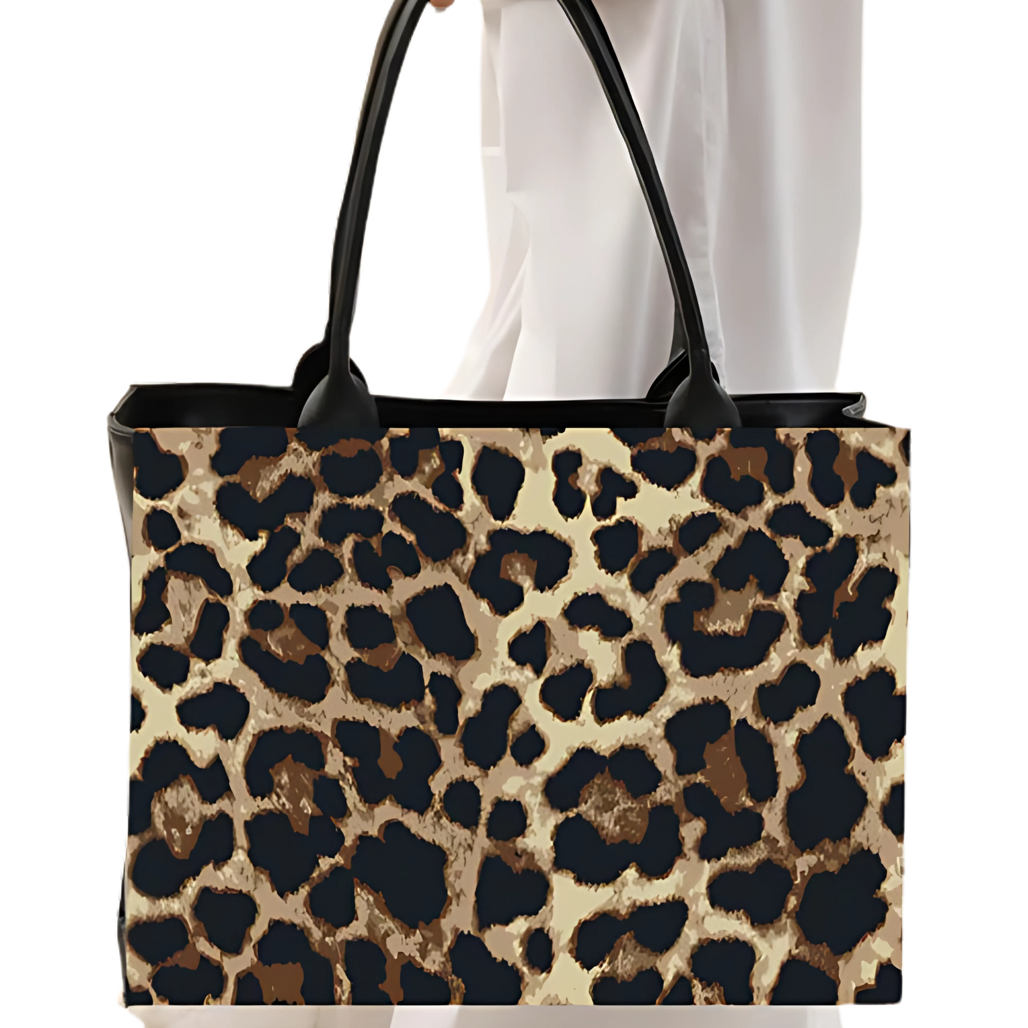 LEOPARD PRINT TOTE BAG