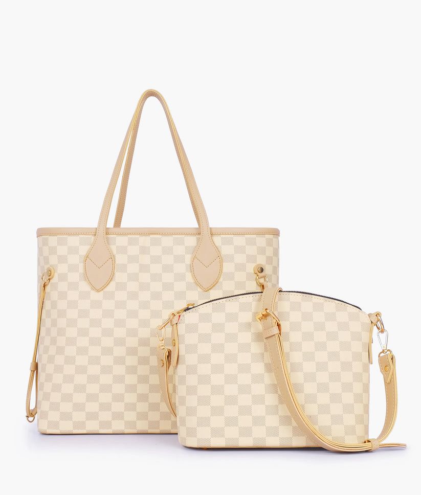 checkered neverfull two piece set